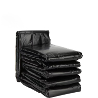 历途科技 黑色3丝平口垃圾袋50只/捆 100*120