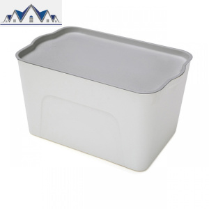 日式塑料收纳箱有盖大号衣服收纳盒玩具整理箱书本储物箱可叠加 三维工匠