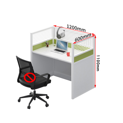 迅众 单人位含柜椅办公家具职员办公桌屏风工位电销小卡座员工工位电话销售卡位桌椅