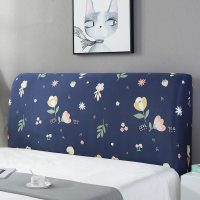 床头罩套床头套软包防尘罩靠背罩子保护套1.8米弹力布1.5床北欧风 锦绣花海 1.8米(适合1.7-1.9米床头使用)