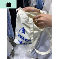 BUQLE boom私物分享~字母帆布包袋 209NEW LAKE 蓝色字母女士单肩包