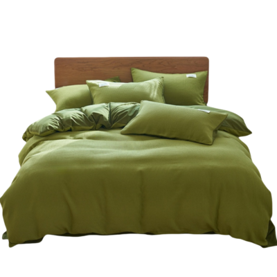 铭思沃三件套床单款1.2m床 绿 套