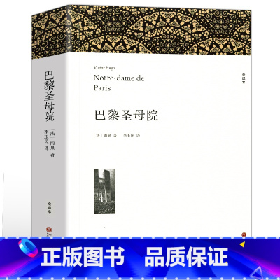巴黎圣母院 [正版]完整版550页巴黎圣母院雨果原版原著全译本完整版无删减经典世界文学名著小说青少版初中生高中生课外阅读