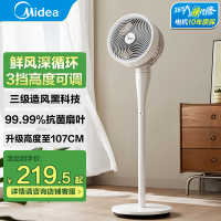 美的空气循环扇家用电风扇轻音落地大风力新款卧室风扇GAJ24HB