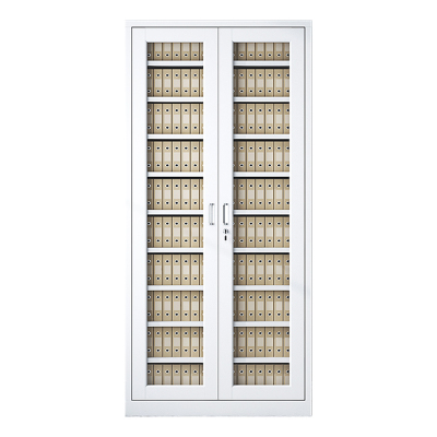 风雷动凭证柜会计收纳柜财务档案柜资料柜加厚文件柜办公室带锁铁皮柜通玻柜十层