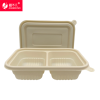 [疆不凡] 一次性可降解餐盒HS-500ml-2格 个