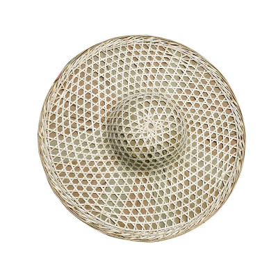 围盛 斗笠竹编草帽 47cm 顶