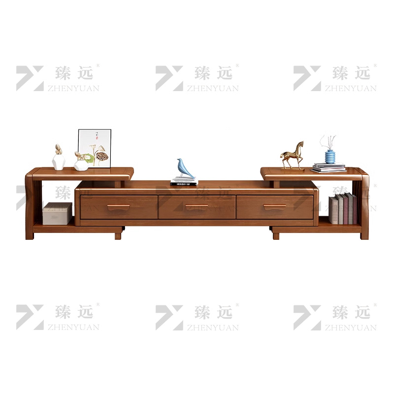 臻远 ZY-DSG-003 简约实木电视柜可伸缩电视柜