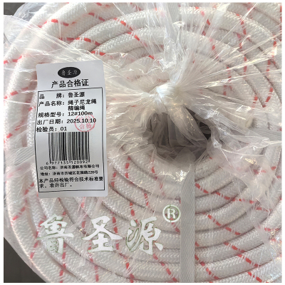 鲁圣源 绳子尼龙绳精编绳 12#100米 捆