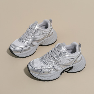 ins韩版新款老爹鞋女秋季跑步休闲鞋厚底增高鞋