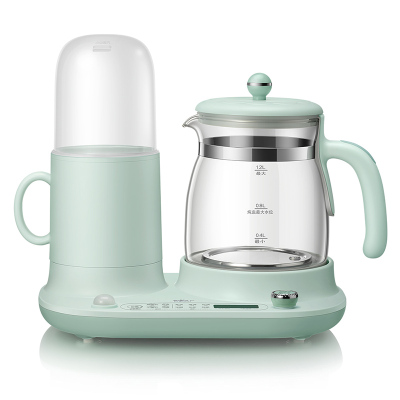 小熊电器（Bear）恒温调奶器1L电热水壶温奶器奶瓶消毒器二合一养生壶暖奶器冲泡奶粉机玻璃壶TNQ-A12L1