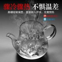 家柏饰(CORATED)玻璃茶具套装家用高温喝茶泡茶壶整套功夫茶杯透明可煮水壶