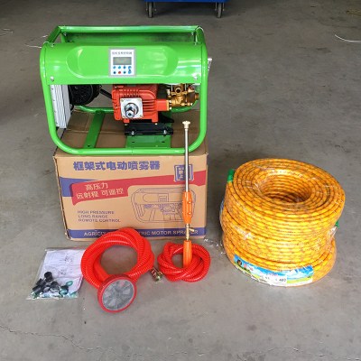 电动车打药机48v-60遥控加减速符象喷雾器高压柱塞泵果园喷药机洗车机升级款机器+150米管+喷枪