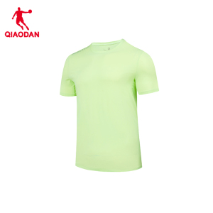 乔丹(QIAODAN) 男款针织短袖T恤衫 夏季速干冰感防晒衣 流光绿 KHS33251147S