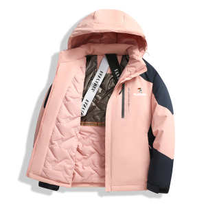 啄木鸟冲锋衣棉服外套男士秋冬季宽松加绒加厚棉衣服保暖夹克棉袄