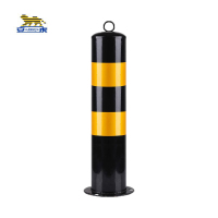 安虎 警示柱 65CM黄黑 根
