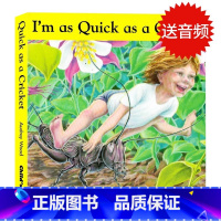 我和蟋蟀一样快 [正版]送音频英文原版绘本 I'm as Quick as a Cricket 我和蟋蟀一样快 纸板书廖