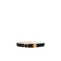 Versace 范思哲 1005786DV3T-1B00V 女士小牛皮黑金腰带皮带腰链
