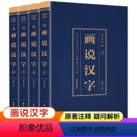[正版]画说汉字全套4册 彩图详解版 文字起源类书籍说文解字汉字王国咬文嚼字汉字里的国学
