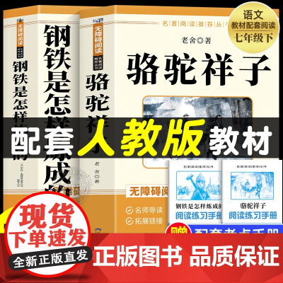 骆驼祥子和海底两万里正版原著钢铁是怎样炼成的七年级下册必读的课外书骆驼祥子老舍原著朝花夕拾鲁迅西游记 阅读课外书