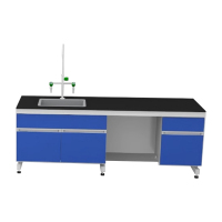 臻远 ZY-SYT-18 实验室 工作台化验室操作台化验桌 2米左含水槽台