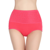 加大码纯棉女士内裤 高腰加肥女内裤 纯棉妈妈三角裤厂家