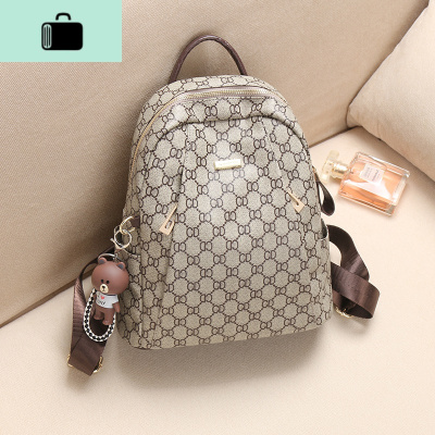 欧美ins超火双肩包新款包包女时尚百搭休闲简约背包防水防盗包潮NEW LAKE