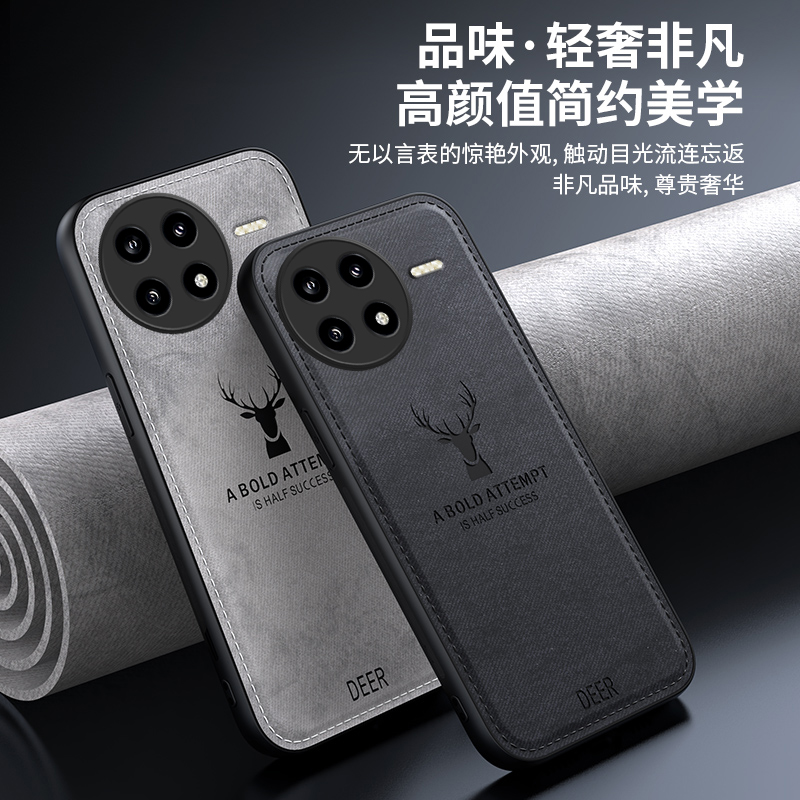 圣幻 适用于红米K80布纹手机壳防摔防手汗外壳红米K80pro布纹轻薄网红潮牌手机保护套外壳