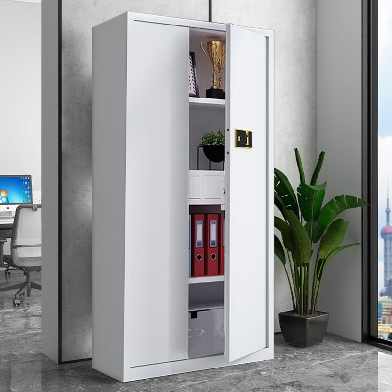 格具(GEJU)钢制通门带斗指纹密码锁保密柜资料档案柜900*420*1850mm