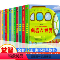 [共12册]左右脑创意翻翻书全套 [正版]小小左右脑创意翻翻书12册儿童绘本1一3岁撕不烂 两三岁0-2岁宝宝书籍婴幼儿
