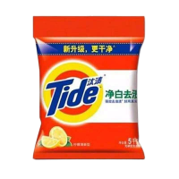 汰渍(Tide) 净白 去渍洗衣粉10斤装 大袋批发 非皂粉持久留香深层去污家庭装