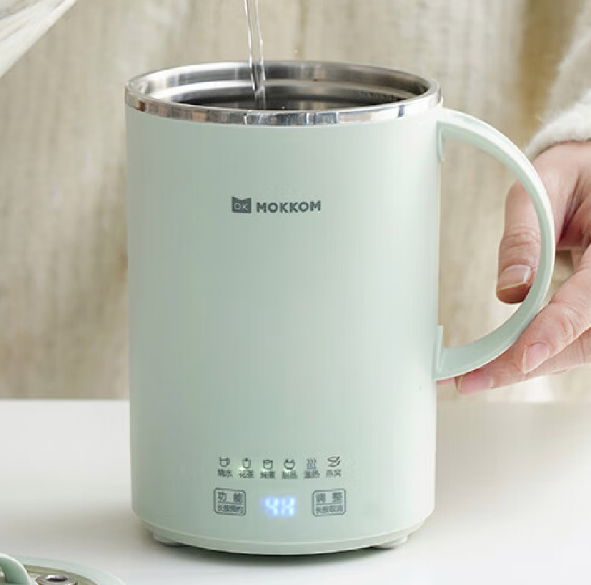 MOKKOM磨客500ML养生壶养生杯电热水杯电炖杯办公室家用旅行便携煮茶器烧水杯小型花茶壶MK-380G