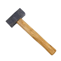 吉迎尚品 石工锤木柄手锤石方锤铁锤 多规格 把