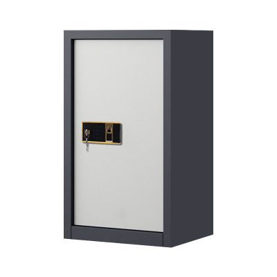 正斌指纹电子保密柜钢制密码文件柜档案柜矮柜保密资料柜办公柜 单门灰白钥匙指纹