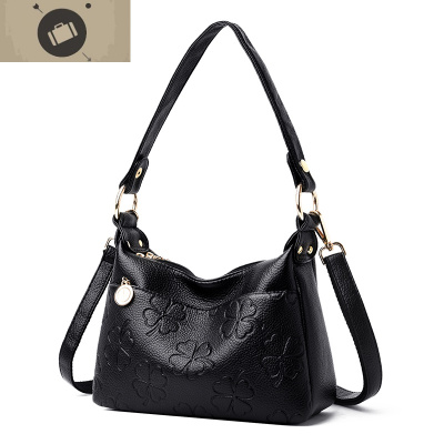 女包2020新款女士手提包小包百搭单肩斜挎包中年妈妈包老年软皮包艾狄伊娃手提包