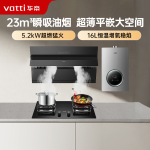 华帝(vatti) 欧式侧吸家用吸油烟机 小尺寸齐平橱柜 23风量大吸力抽油烟机一级能效11163T+105+12103