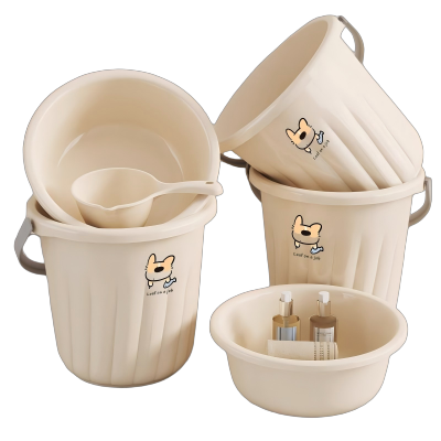 直隶旺牌 手提塑料水桶大号储水桶学生宿舍用洗漱洗衣桶特厚家用洗澡桶耐摔 个