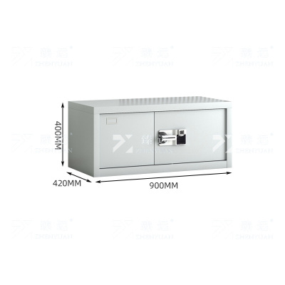 臻远 ZYJJ-80043 保密柜 顶柜智能指纹锁 灰白色 长900*宽420*高400mm 单位:1台