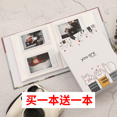 拍立得3寸4寸装照片相册三寸四寸小相册本插页式纪念册迷你收纳本