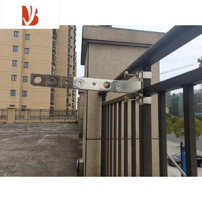 三维工匠阳台简易晒被器窗外衣架防盗网晾晒杆折叠挂衣服免打孔窗户晾衣