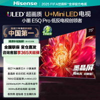 海信电视小墨E5Q Pro 75吋 超画质U+Mini LED 墨晶屏 信芯芯片 300Hz高刷