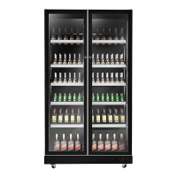 星星优品 IVGC-2D-6019W-U商用冷藏展示柜630升冰柜风冷无霜保鲜饮料啤酒柜酒吧超市KTV全屏玻璃款