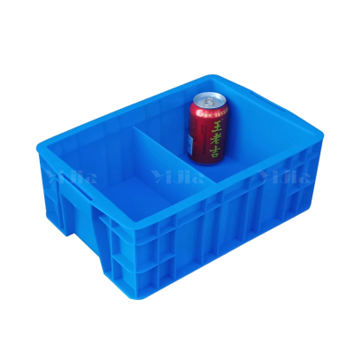 翌嘉YJ4120657 蓝色塑料收纳分格分类螺丝配件多格盒 2分格 385*258*137