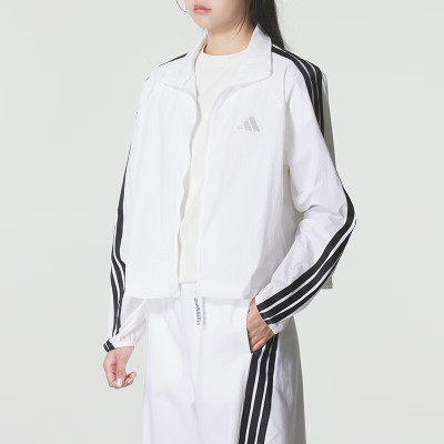 阿迪达斯(adidas)外套女装新款健身训练运动服立领防风舒适休闲夹克KC0181 ZP