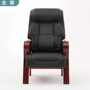 东宥 实木办公椅牛皮 YZ089把