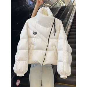 2025年新款棉服女冬短款韩版个性不规则棉衣设计感宽松加厚棉袄潮