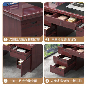 誉卓远办公桌椅套装电脑桌工位办公室E0级职员写字台书桌子-1.6米含椅子