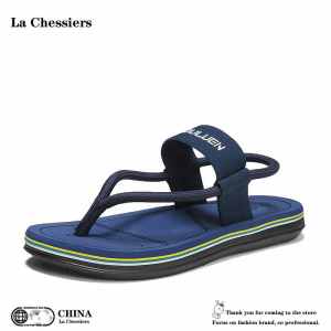 La Chessiers男士拖鞋室外休闲潮流两用沙滩男鞋青年海边时尚个性轻便凉拖