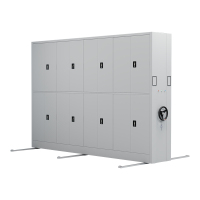 臻远 ZY-MJJA-11 电动密集架移动档案柜钢制轨道密集柜 通双节 一列四组