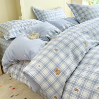 纯棉全棉床上四件套新款小清新床单床笠被套罩宿舍三件套床品